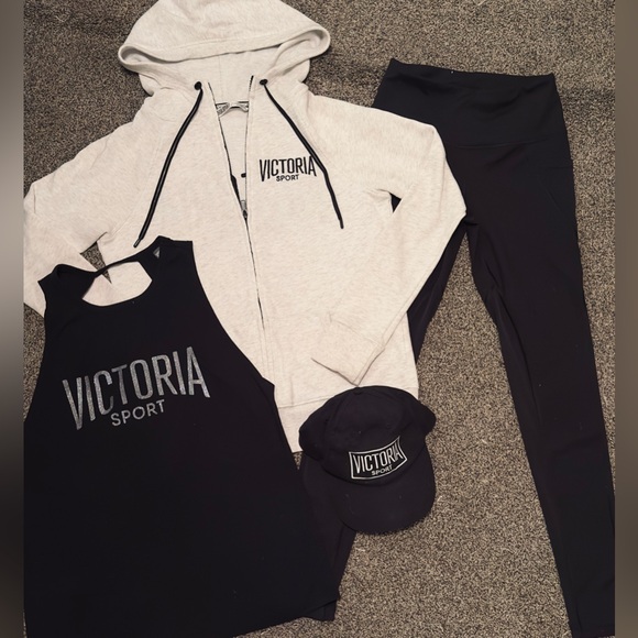 Pants - Victoria Sport Hoodie, Tank, Leggings, and Cap Set